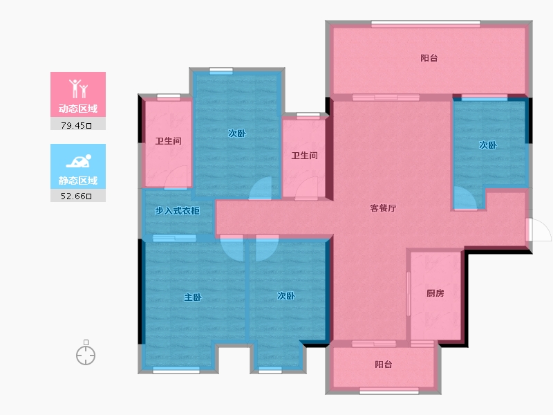 广西壮族自治区-南宁市-澜月府-118.68-户型库-动静分区