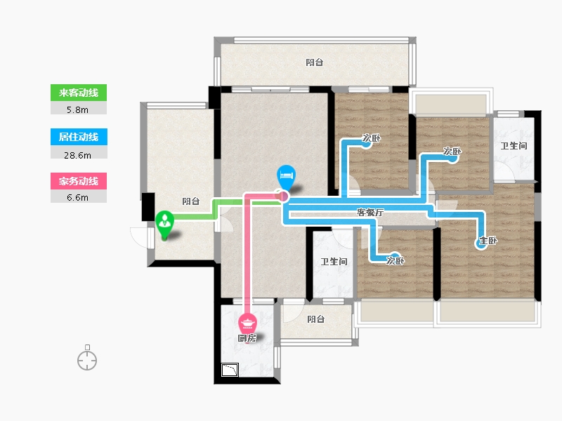 广西壮族自治区-来宾市-地王华府-112.34-户型库-动静线