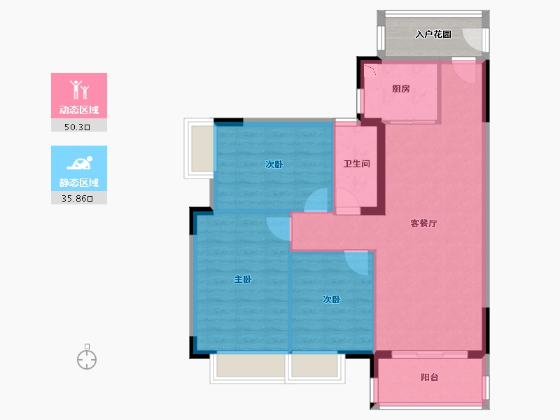 青海省-海南藏族自治州-海逸豪苑-82.21-户型库-动静分区