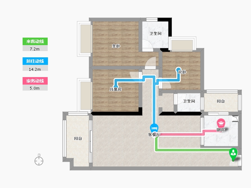 广东省-韶关市-雄州壹品-89.94-户型库-动静线