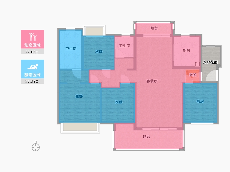 广东省-江门市-融创谭江首府-119.10-户型库-动静分区