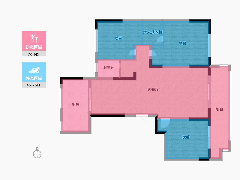 山东省-枣庄市-善国璟园-105.00-户型库-动静分区