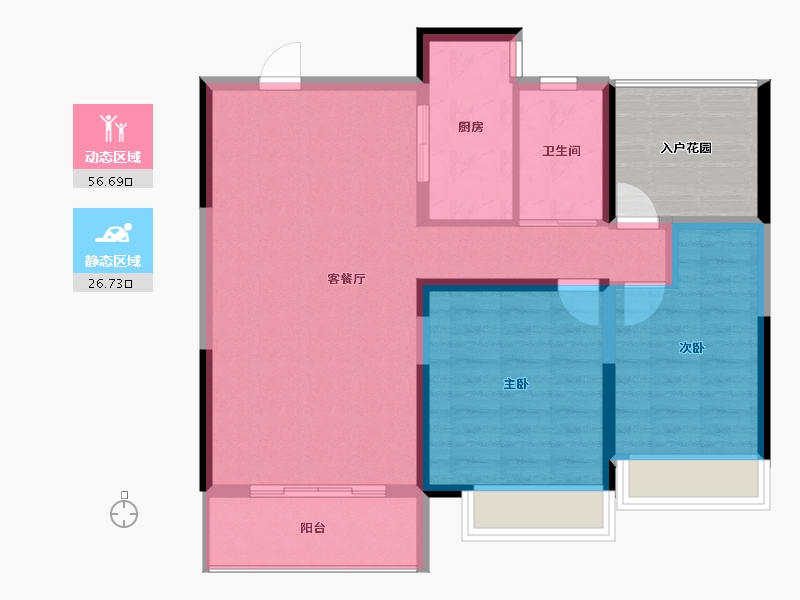 湖南省-长沙市-西湖景城-82.29-户型库-动静分区