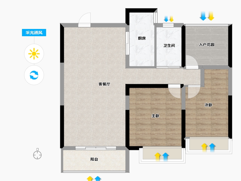 湖南省-长沙市-西湖景城-82.29-户型库-采光通风