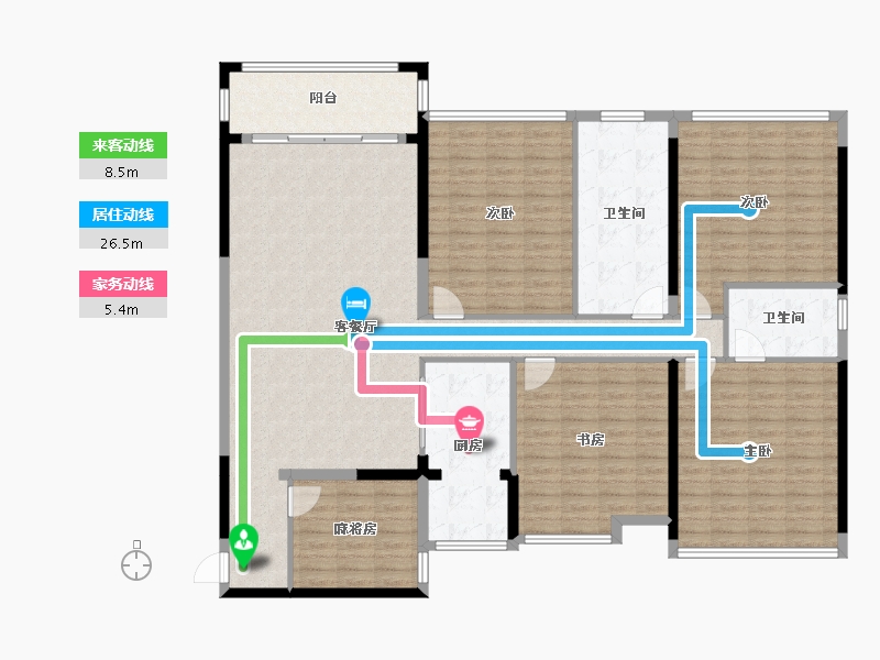 广东省-惠州市-海恋家-171.63-户型库-动静线