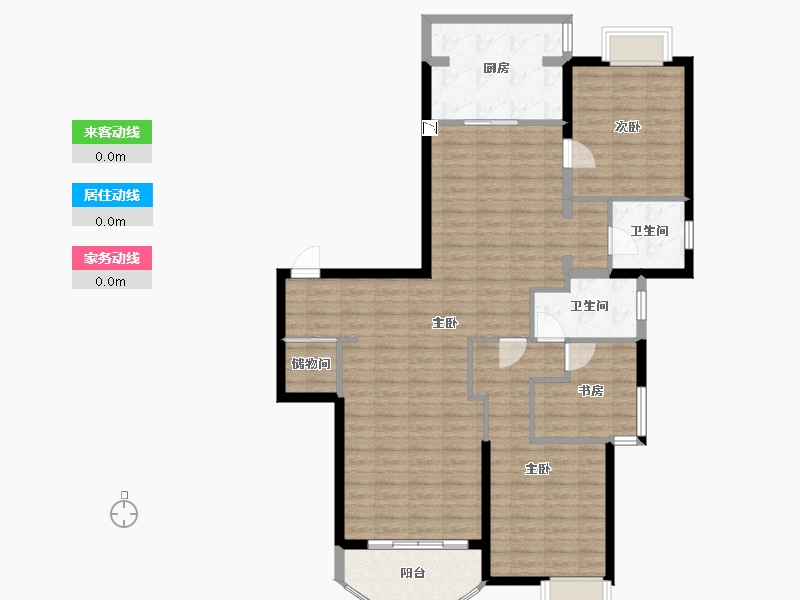 上海-上海市-静安艺阁-116.54-户型库-动静线