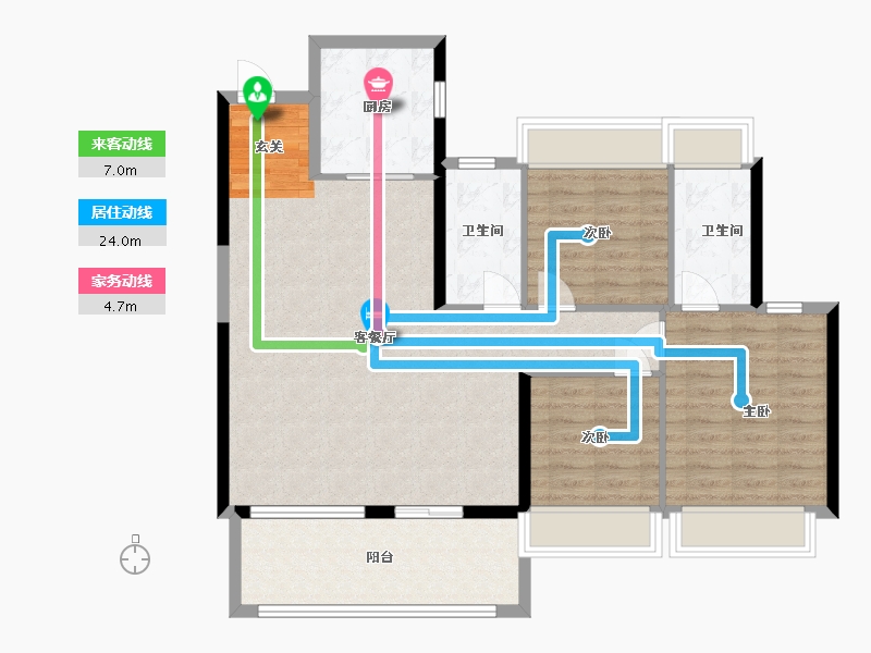 福建省-福州市-融创滨江壹号-102.12-户型库-动静线