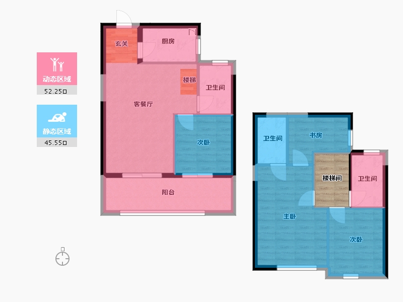 福建省-福州市-福清金辉优步大道-92.00-户型库-动静分区