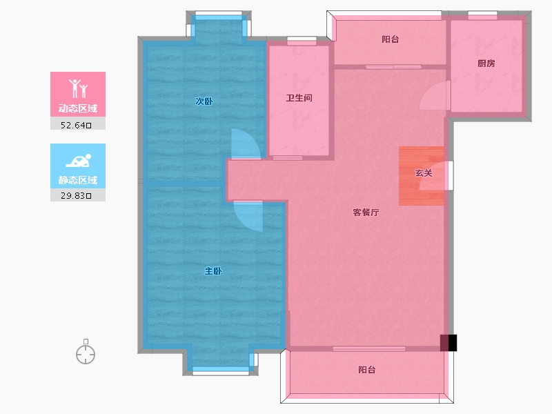 福建省-厦门市-国贸星怡轩-74.96-户型库-动静分区