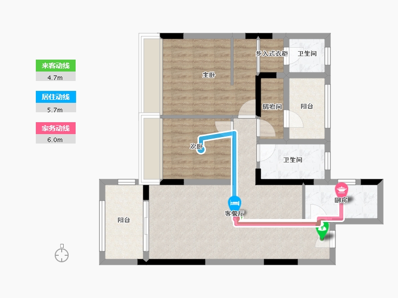 江苏省-苏州市-雅居乐新乐府-81.01-户型库-动静线