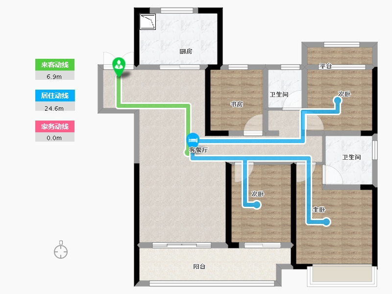 浙江省-湖州市-新城吾悦-117.01-户型库-动静线