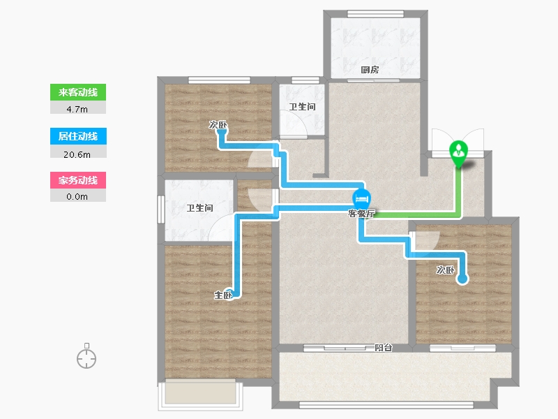 山东省-枣庄市-金钻公馆-113.01-户型库-动静线