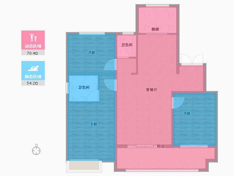 山东省-枣庄市-金钻公馆-113.01-户型库-动静分区