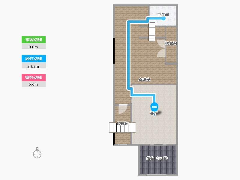 甘肃省-兰州市-大名城别墅G户型 双拼别墅-225.00-户型库-动静线