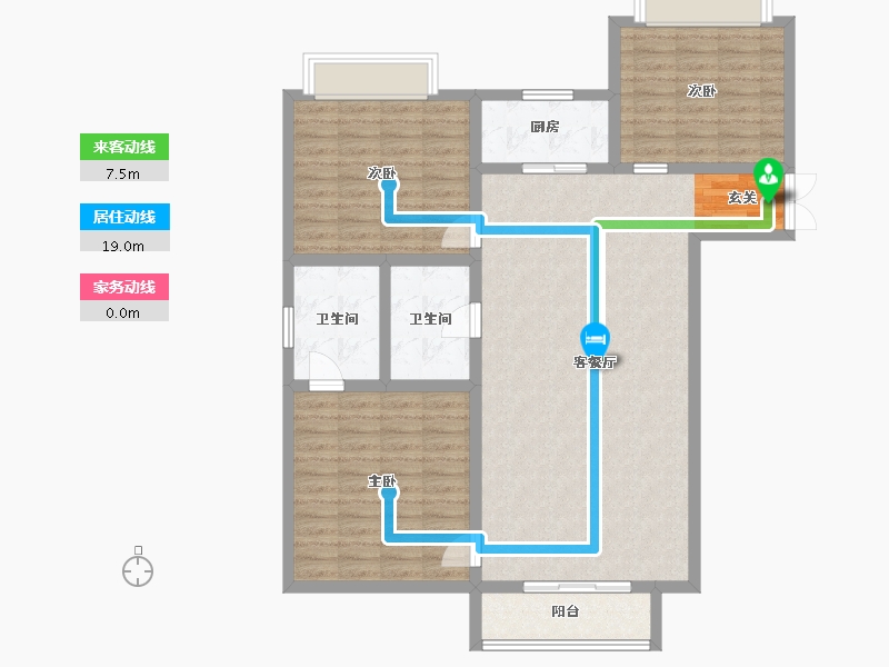 江苏省-南通市-运河铭著-112.17-户型库-动静线