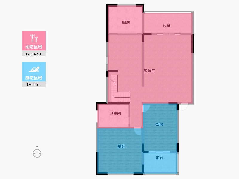 江苏省-徐州市-龙湖领墅-165.00-户型库-动静分区