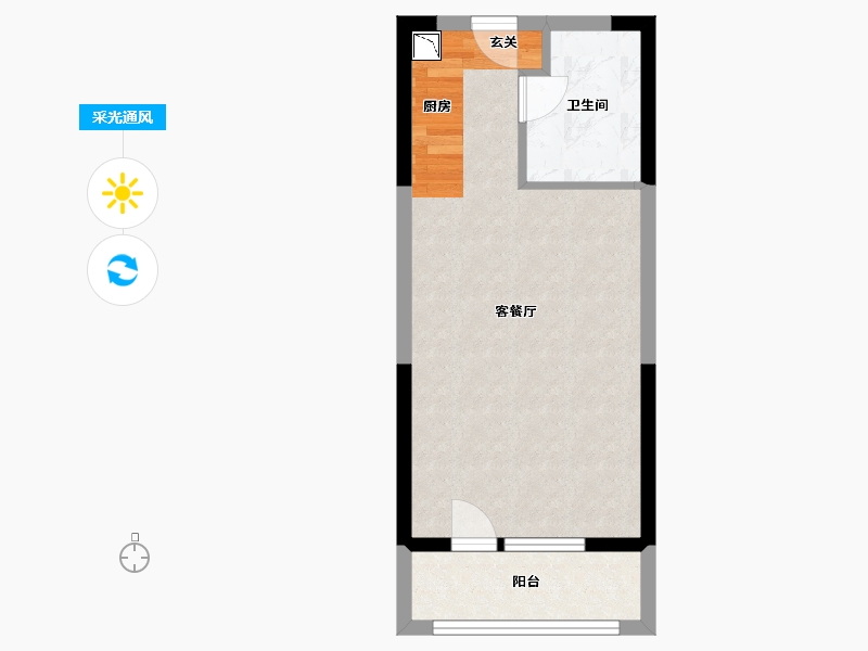 北京-北京市-佳兆业东戴河・栖樾台-39.02-户型库-采光通风