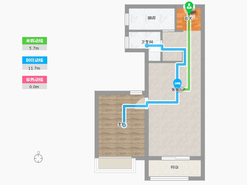 河北省-廊坊市-绿宸・凤栖华府-53.32-户型库-动静线