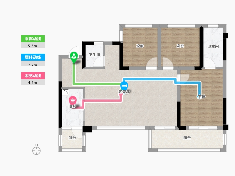 四川省-达州市-绿地城-82.09-户型库-动静线