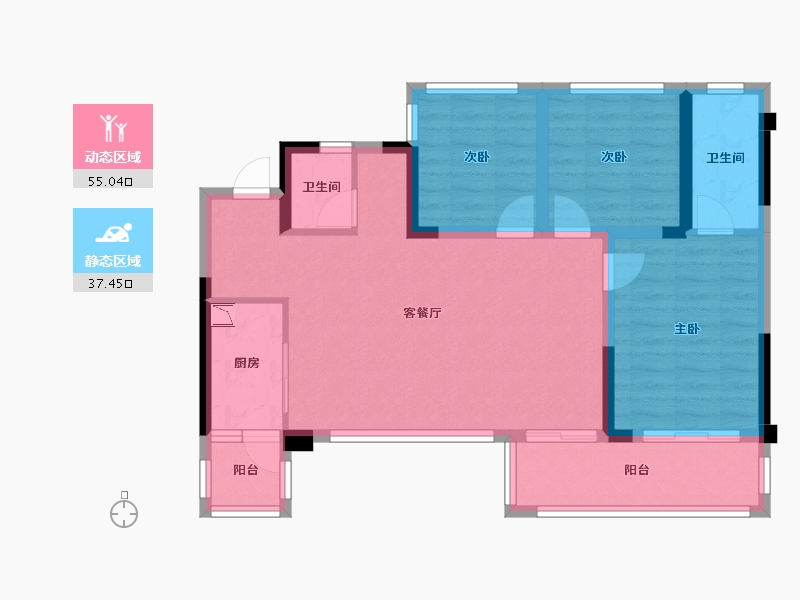 四川省-达州市-绿地城-82.09-户型库-动静分区