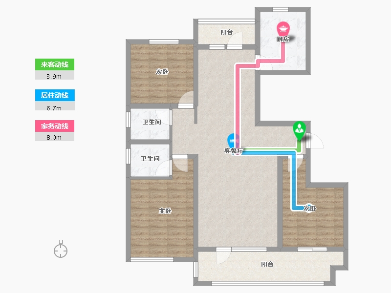 河南省-驻马店市-御都-110.00-户型库-动静线