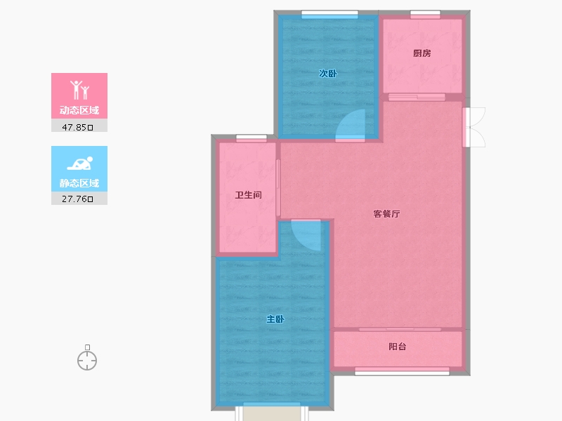 山东省-聊城市-康寿村-68.00-户型库-动静分区