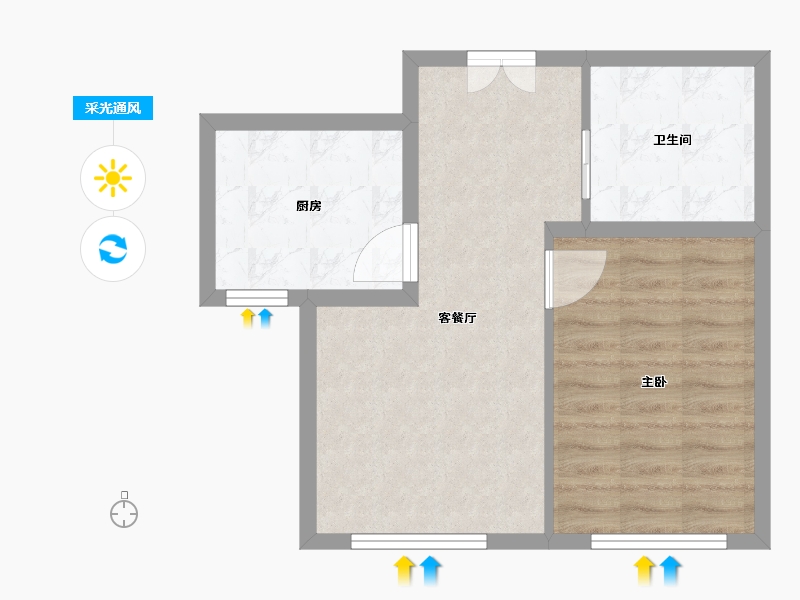 山东省-聊城市-康寿村-49.59-户型库-采光通风