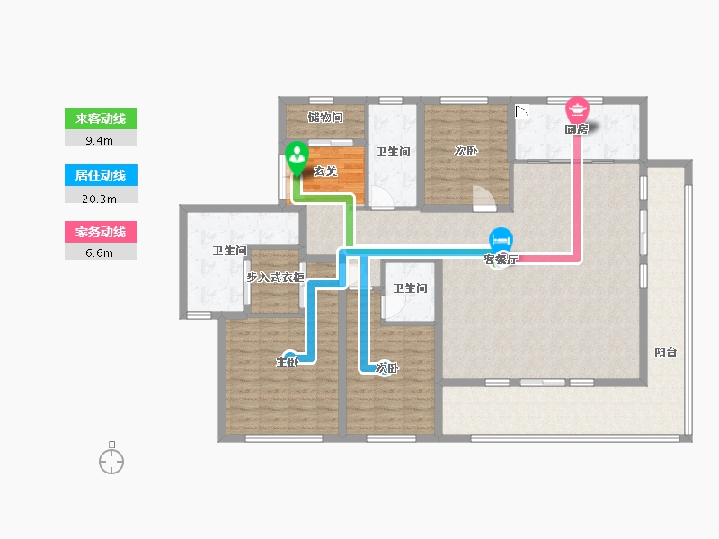 山东省-青岛市-绿地凤栖澜�h-151.34-户型库-动静线