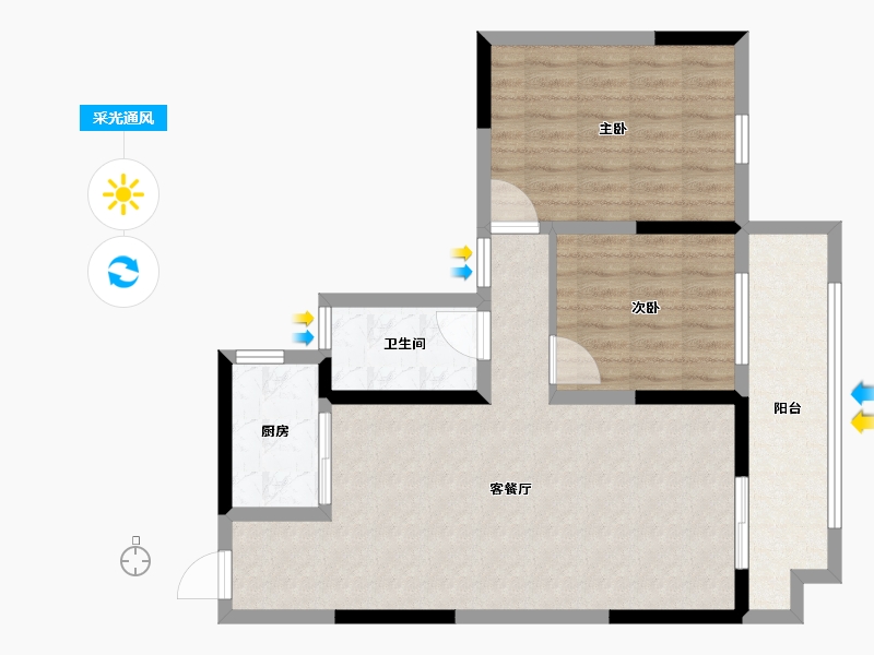 湖南省-湘西土家族苗族自治州-状元首府-80.00-户型库-采光通风