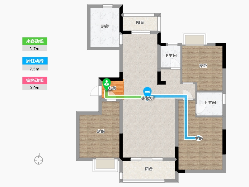 江西省-吉安市-龙飞・和纵芯园-102.00-户型库-动静线