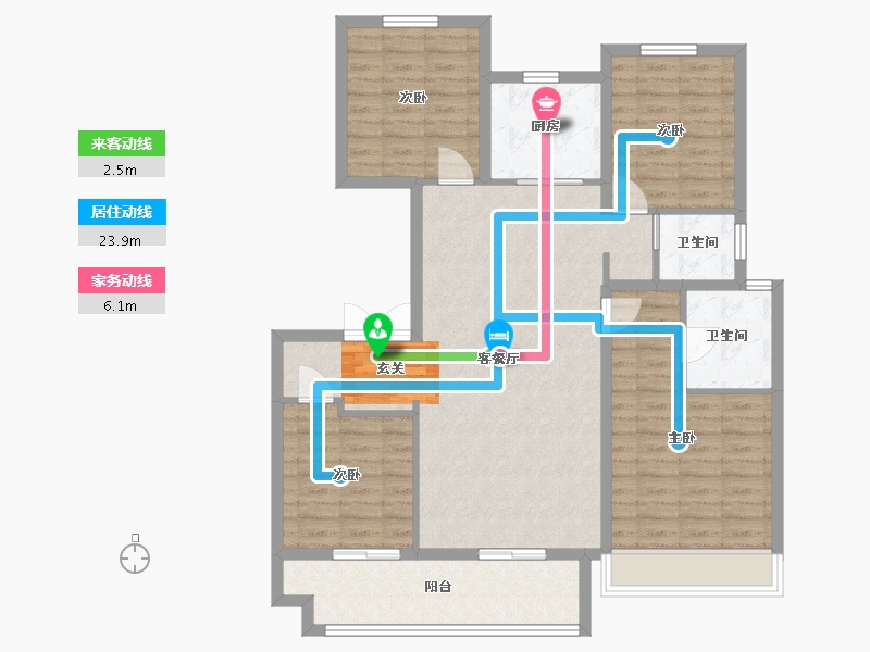 山东省-临沂市-府佑书院-108.79-户型库-动静线