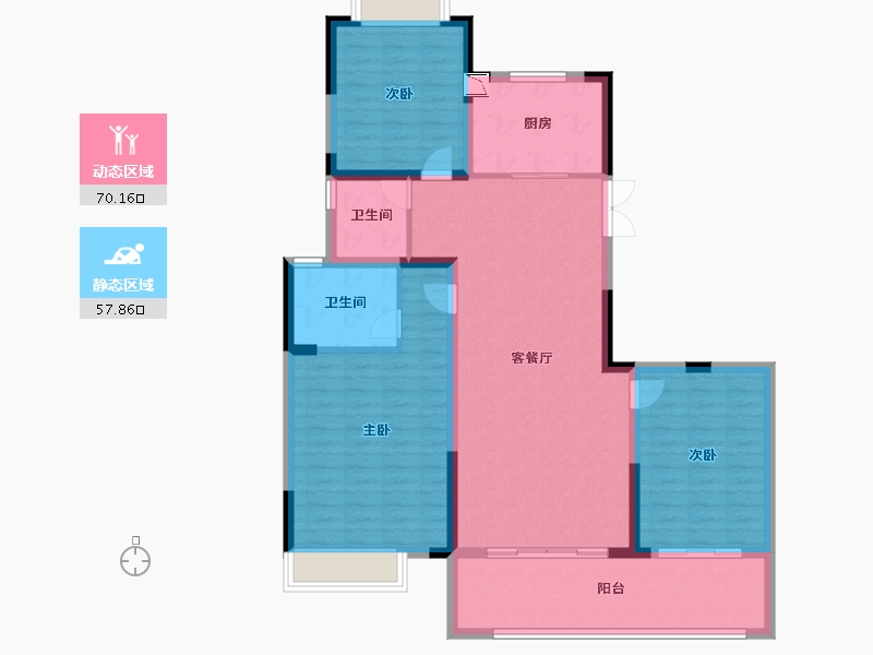 江苏省-无锡市-中央华府花园-116.00-户型库-动静分区