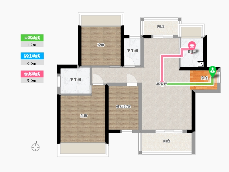 广东省-江门市-新会骏景湾・领誉-79.00-户型库-动静线