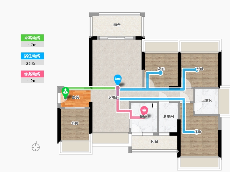 广东省-江门市-御锦世家花园-82.50-户型库-动静线