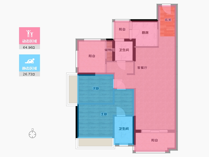 广东省-湛江市-湛江・远洋城-81.41-户型库-动静分区