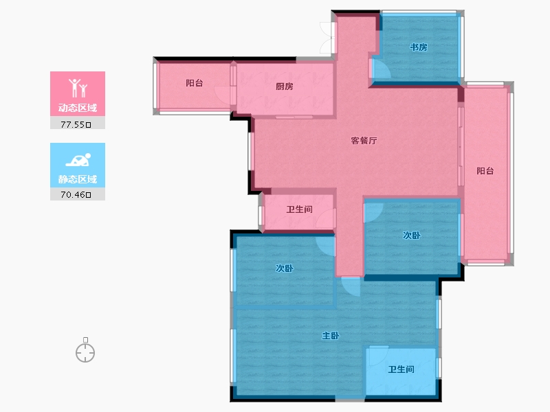 广西壮族自治区-玉林市-绿地城-133.33-户型库-动静分区