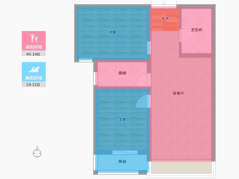 河北省-廊坊市-卓立金领域-61.60-户型库-动静分区