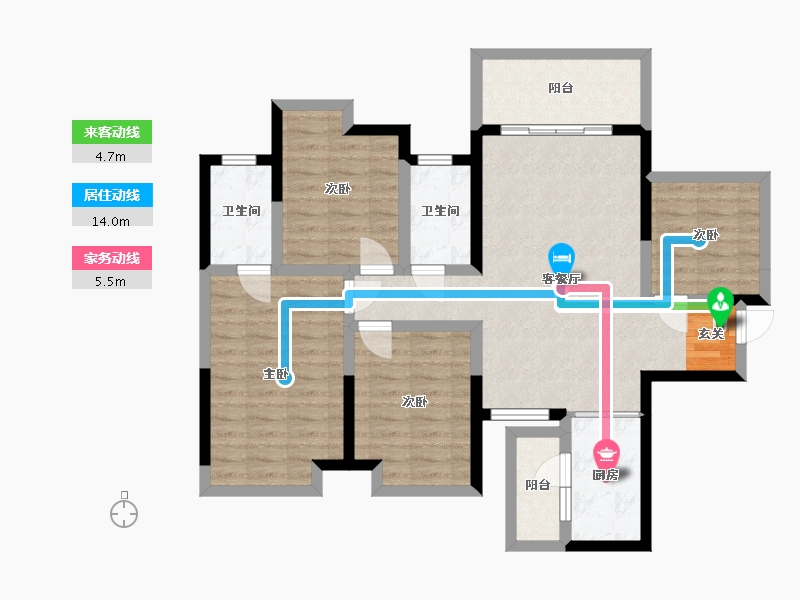 广西壮族自治区-钦州市-钦州・彰泰红-94.59-户型库-动静线