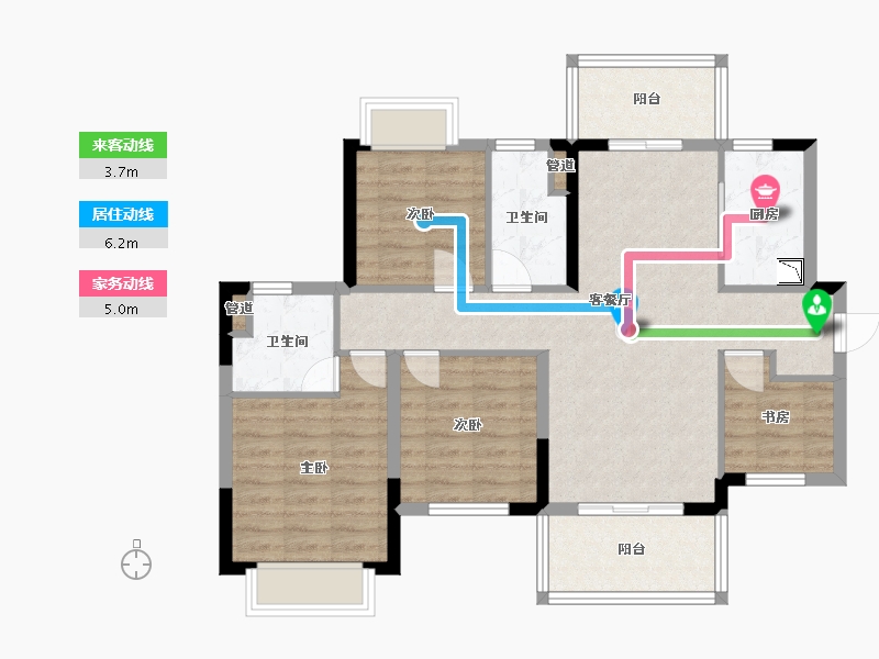 广西壮族自治区-南宁市-新城悦隽风华-85.21-户型库-动静线