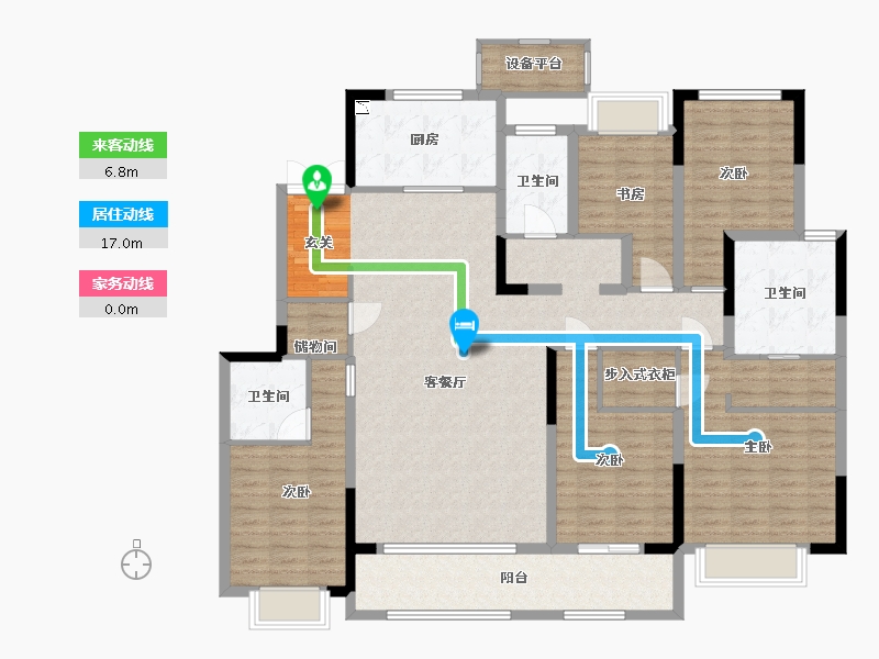 江苏省-常州市-新城・璞樾春秋-155.10-户型库-动静线