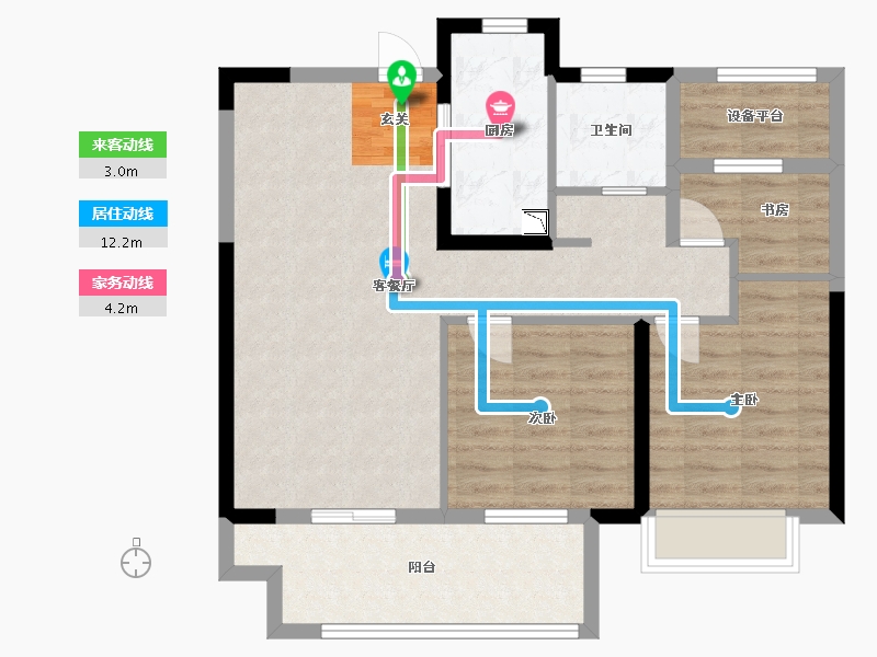 江苏省-常州市-红熙台-80.92-户型库-动静线