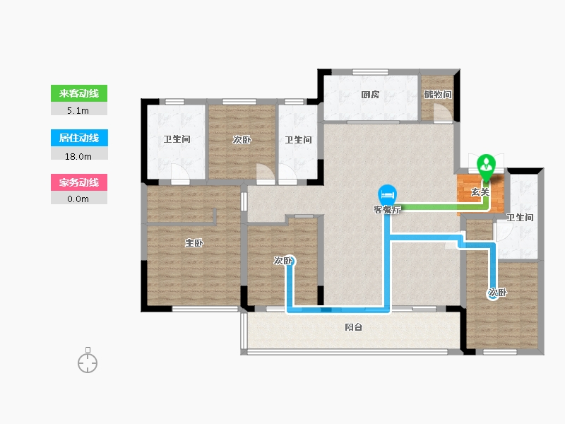 江苏省-常州市-春秋金茂府-148.00-户型库-动静线