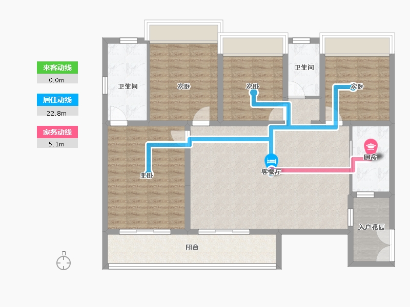 贵州省-安顺市-澳维中央公园-115.14-户型库-动静线