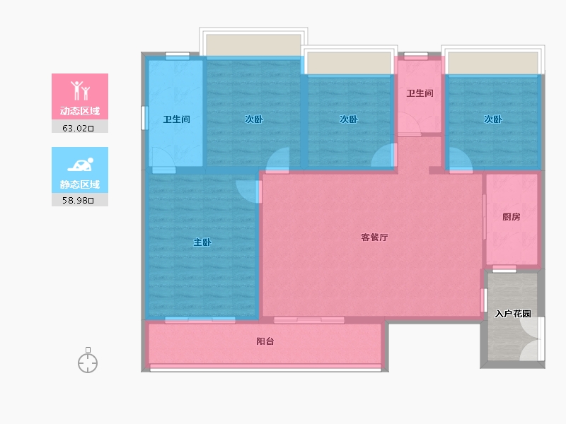 贵州省-安顺市-澳维中央公园-115.14-户型库-动静分区