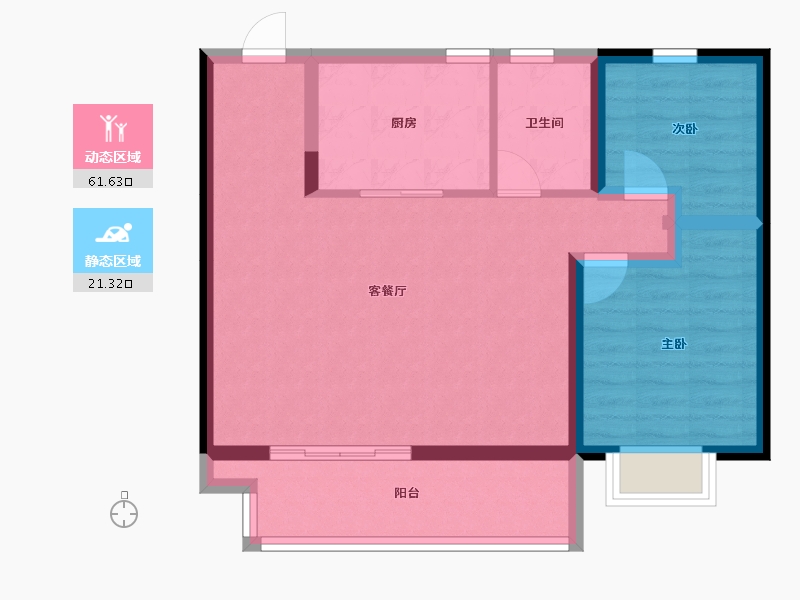 山西省-晋中市-地厚和山名邸-74.15-户型库-动静分区