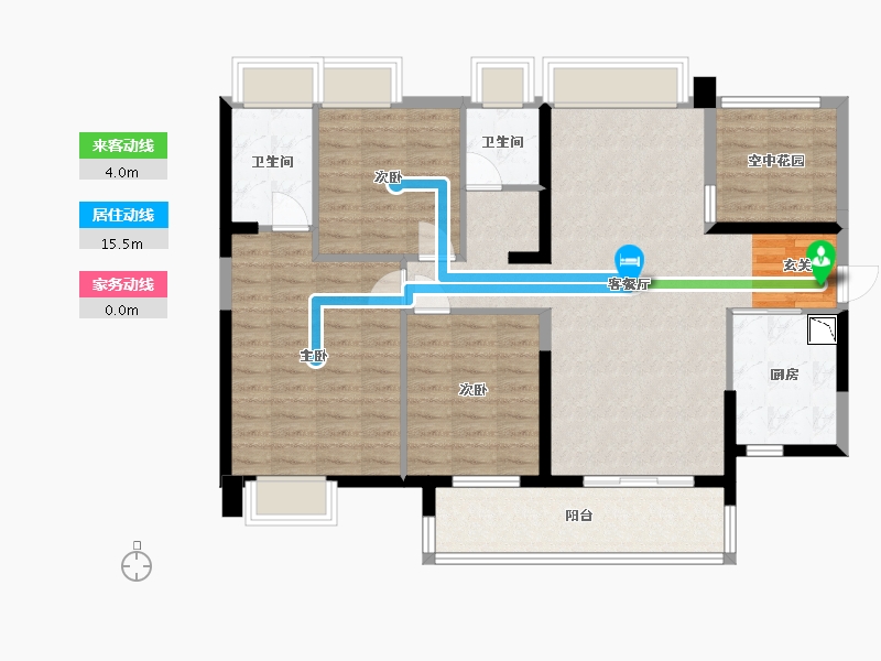 广东省-佛山市-保利中交大都汇-105.60-户型库-动静线