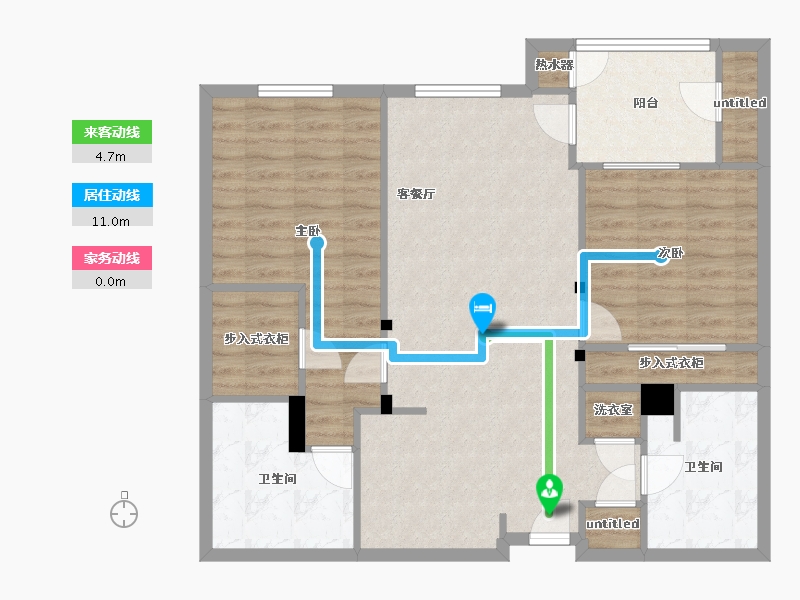 California-Orange-Park Viridian-93.87-户型库-动静线