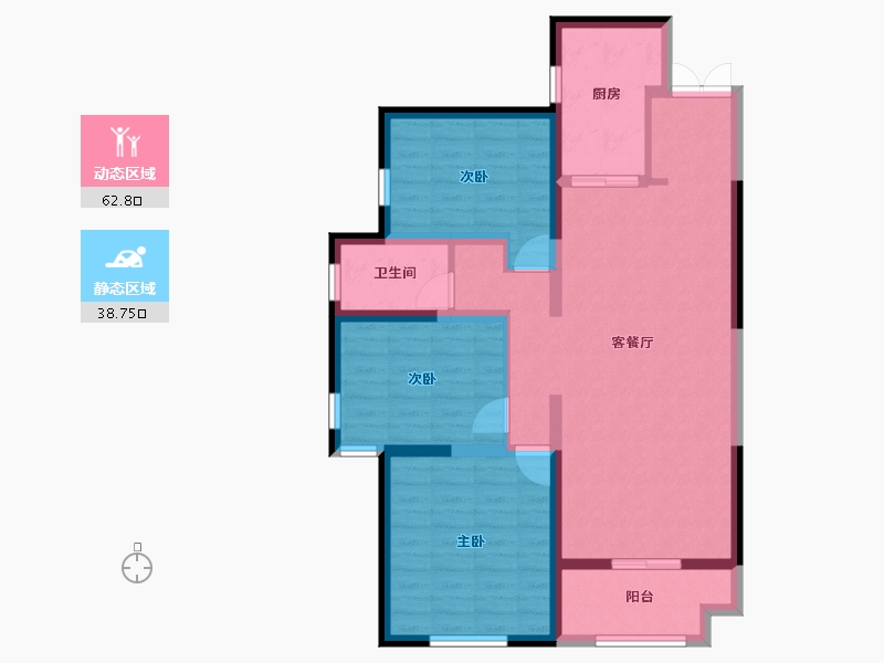 山西省-运城市-五洲观澜-90.59-户型库-动静分区