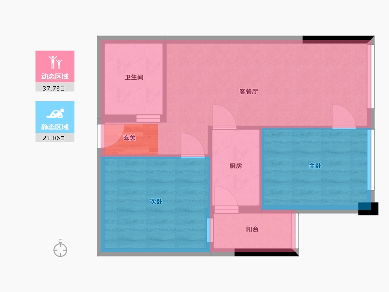 广东省-东莞市-富盈今朝-52.51-户型库-动静分区