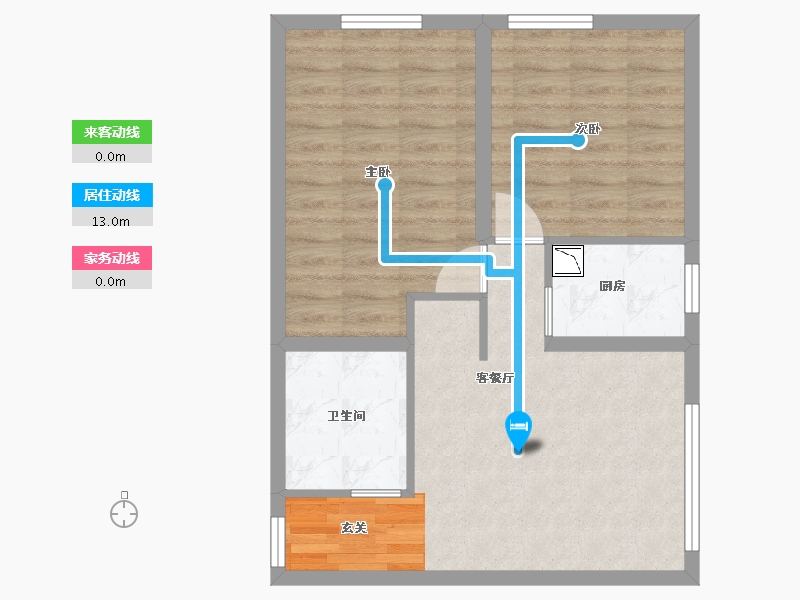 黑龙江省-哈尔滨市-会展城上城・星御-58.40-户型库-动静线